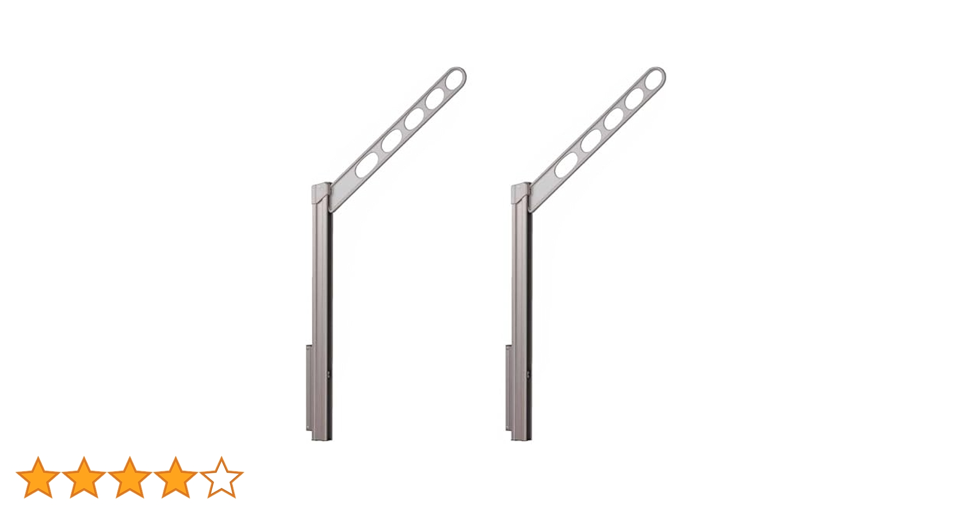 川口技研　腰壁用物干し　ホスクリーンＧP-55　シルバ～アーム50㎜　2本1組 Amazon | 川口技研 腰壁用物干し ホスクリーン ステンカラー 2本